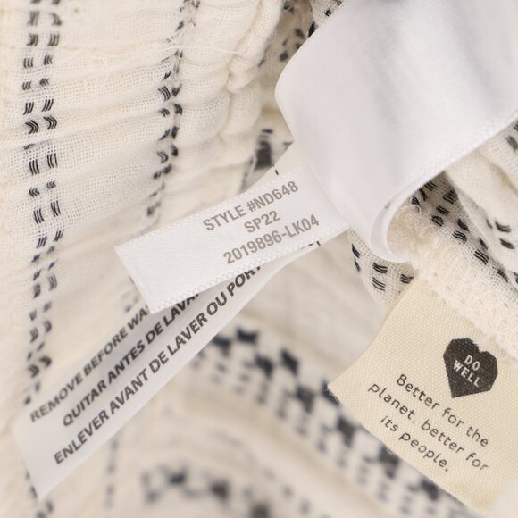 NWT MADEWELL Lightspun Pull-On Balloon Pants in Antique Cream Size L - Picture 11 of 11